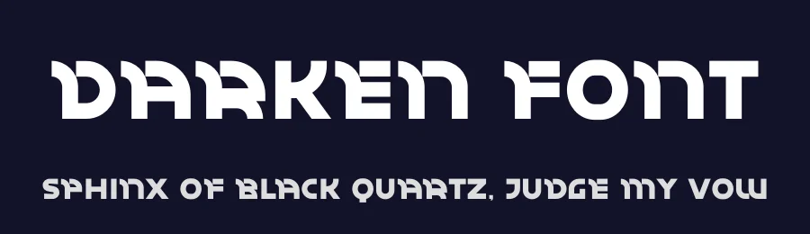 Darken Font by limitype — Display Font — thumbnail 2