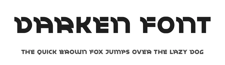 Darken Font by limitype — Display Font