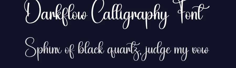 Darkflow Calligraphy Font by creativeletter — Script Handwritten Font — thumbnail 2