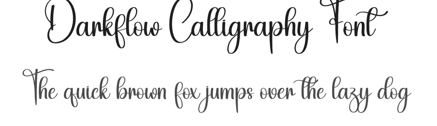 Darkflow Calligraphy Font by creativeletter — Script Handwritten Font