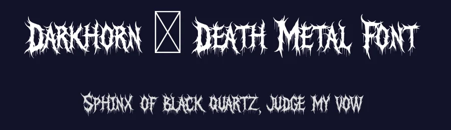 Darkhorn – Death Metal Font by MasyafiStudio — Blackletter Font — thumbnail 2