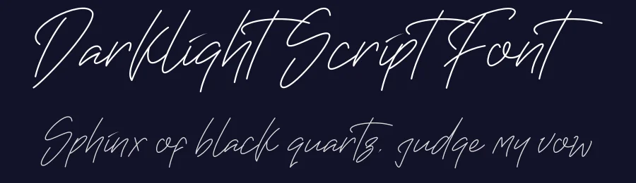 Darklight Script Font​​​​​​​ by singapur21 — Decorative Font — thumbnail 2
