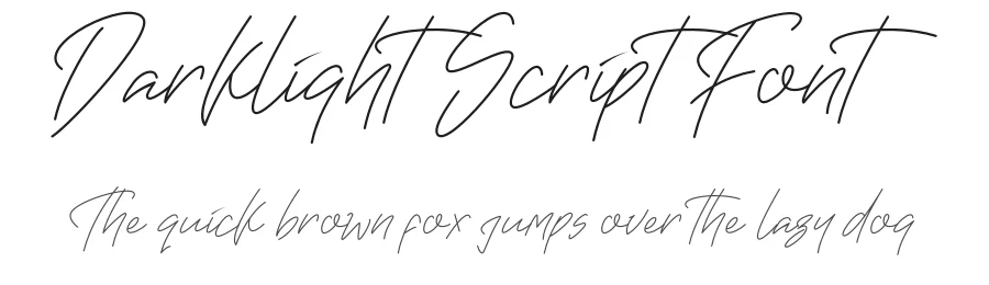 Darklight Script Fontβββββββ by singapur21 β Decorative Font