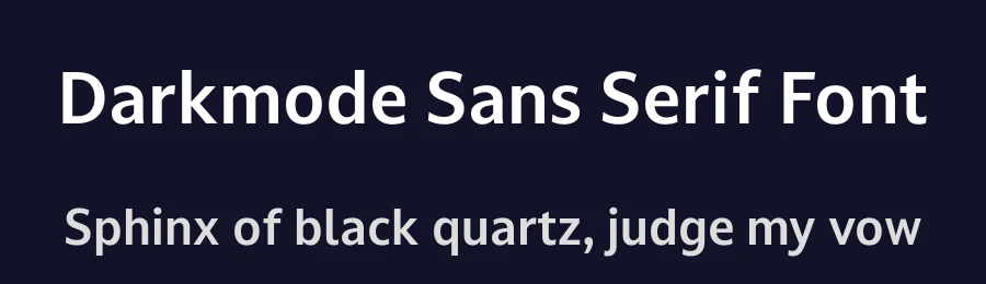 Darkmode Sans Serif Font by daltonmaag — Sans Serif Font — thumbnail 2