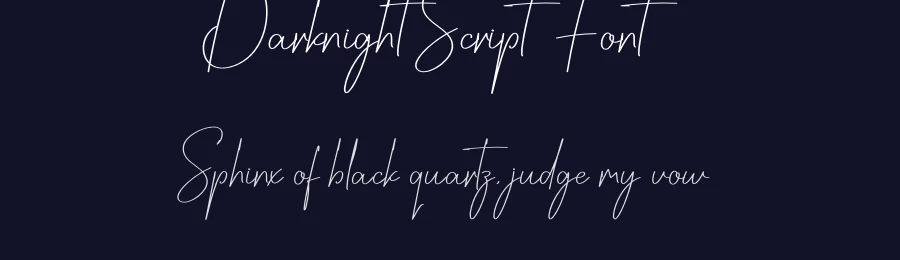 Darknight Script Font by creativeletter — Script Handwritten Font — thumbnail 2
