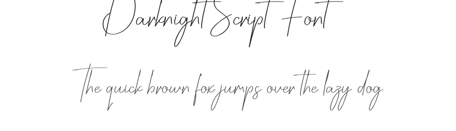 Darknight Script Font by creativeletter — Script Handwritten Font
