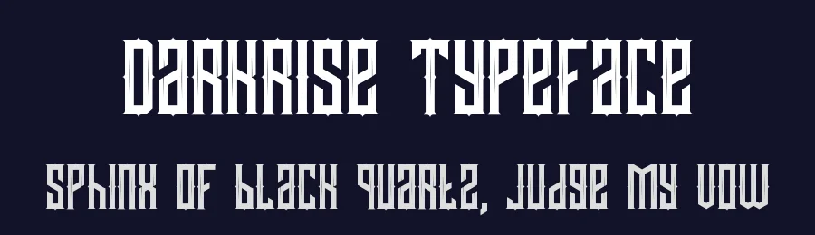 Darkrise Typeface by PutraCetol Studio — Display Font — thumbnail 2