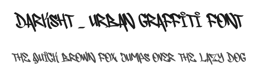 Darksht – Urban Graffiti Font by figuree — Display Font