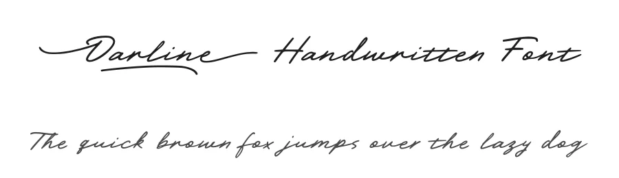 Darline Handwritten Font by Ef Studio — Script Handwritten Font