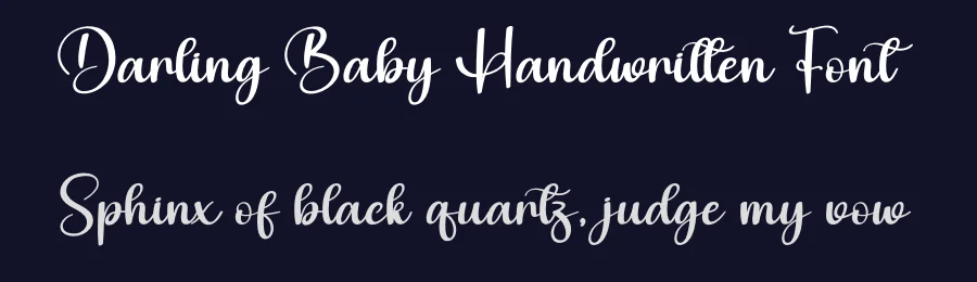 Darling Baby Handwritten Font by creativeletter — Script Handwritten Font — thumbnail 2