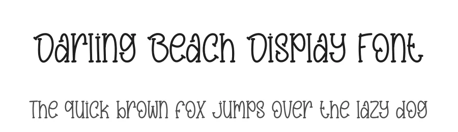 Darling Beach Display Font by creativeletter — Display Font