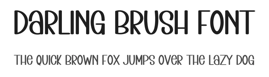 Darling Brush Font by inermediaSTUDIO — Display Font