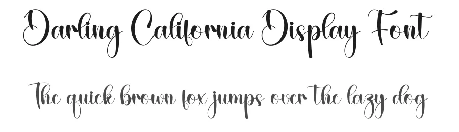 Darling California Display Font by creativeletter — Script Handwritten Font