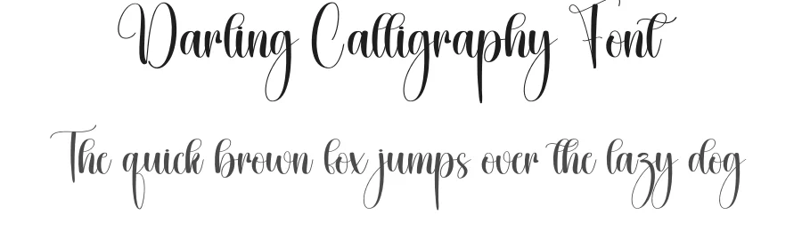 Darling Calligraphy Font by creativeletter — Script Handwritten Font