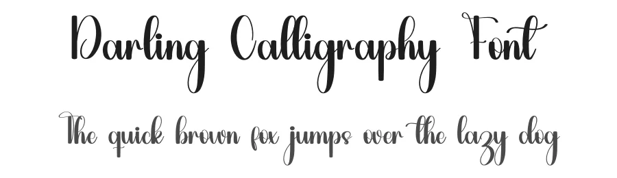 Darling Calligraphy Font by inermediaSTUDIO — Script Handwritten Font