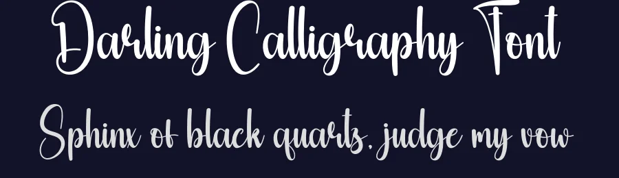 Darling Calligraphy Font by creativeletter — Script Handwritten Font — thumbnail 2