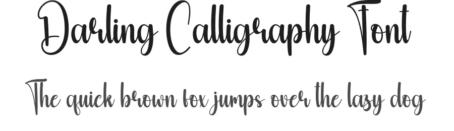 Darling Calligraphy Font by creativeletter — Script Handwritten Font