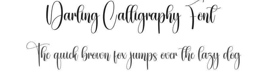 Darling Calligraphy Font by creativeletter — Script Handwritten Font