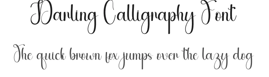 Darling Calligraphy Font by andikastudio — Script Handwritten Font
