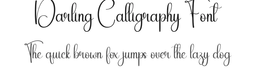 Darling Calligraphy Font by creativeletter — Script Handwritten Font