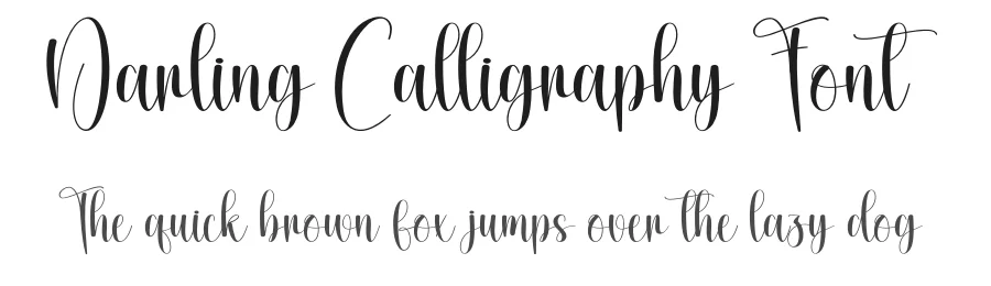 Darling Calligraphy Font by creativeletter — Script Handwritten Font