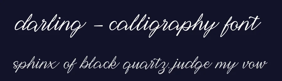 Darling – Calligraphy Font by Alpaprana — Script Handwritten Font — thumbnail 2