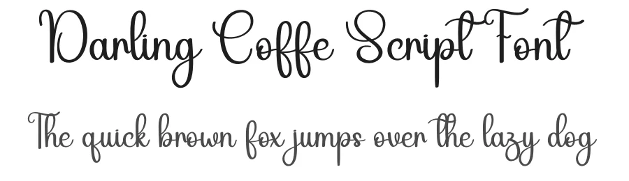 Darling Coffe Script Font by andikastudio — Script Handwritten Font