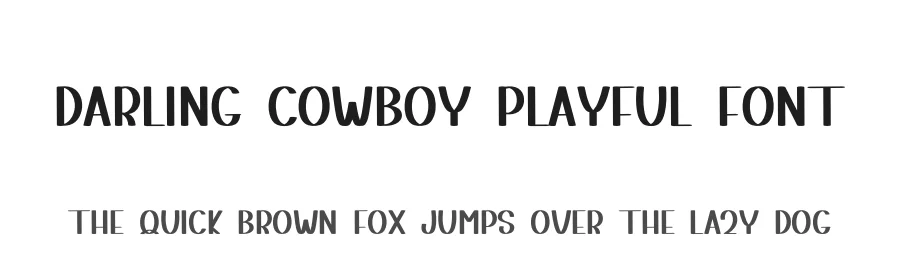 Darling Cowboy Playful Font by freshtypeink — Display Font