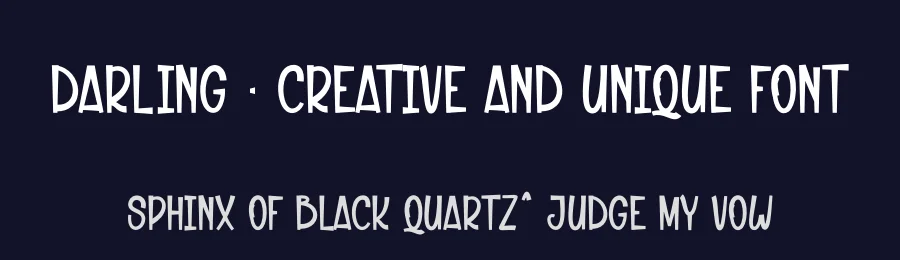 Darling – Creative And Unique Font by andikastudio — Display Font — thumbnail 2