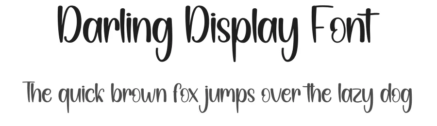Darling Display Font by andikastudio — Display Font
