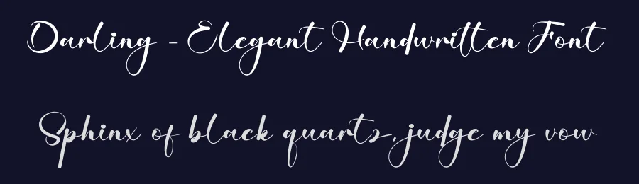 Darling – Elegant Handwritten Font by creativeletter — Script Handwritten Font — thumbnail 2