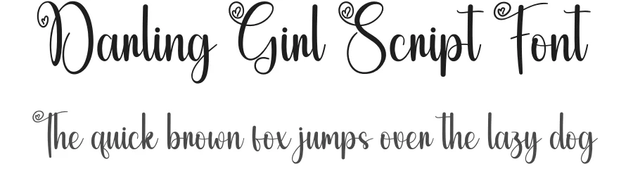 Darling Girl Script Font by creativeletter — Script Handwritten Font