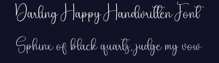 Darling Happy Handwritten Font by creativeletter — Script Handwritten Font — thumbnail 2