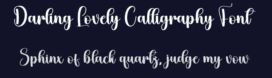 Darling Lovely Calligraphy Font by creativeletter — Script Handwritten Font — thumbnail 2