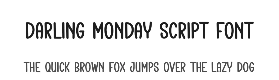 Darling Monday Script Font by creativeletter — Display Font