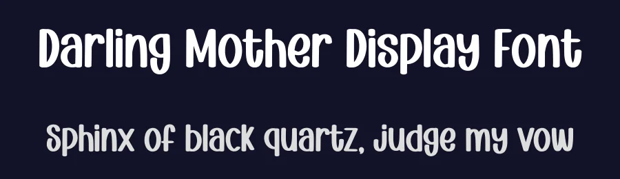 Darling Mother Display Font by Minimalist Eyes — Display Font — thumbnail 2