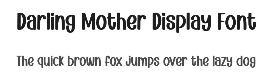 Darling Mother Display Font by Minimalist Eyes — Display Font
