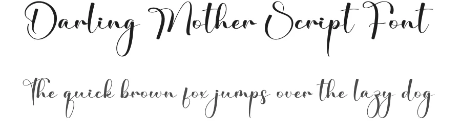 Darling Mother Script Font by creativeletter — Script Handwritten Font