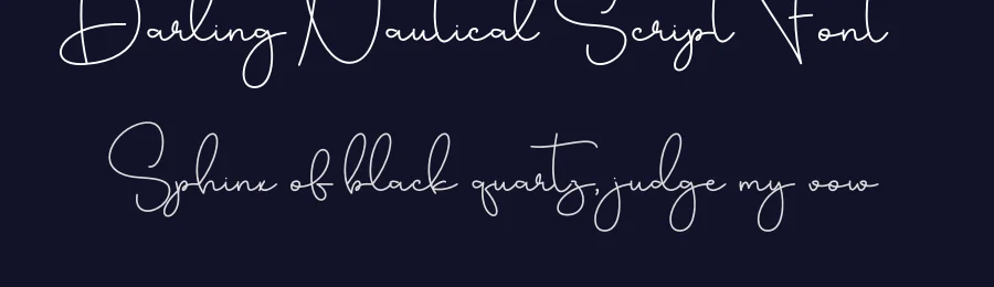Darling Nautical Script Font by creativeletter — Script Handwritten Font — thumbnail 2