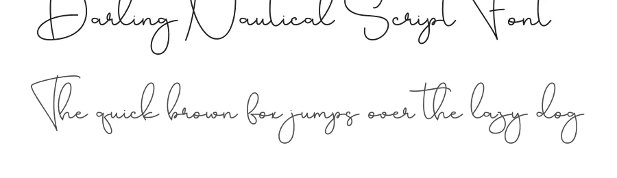 Darling Nautical Script Font by creativeletter — Script Handwritten Font