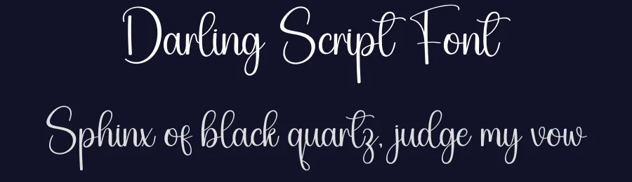 Darling Script Font by creativeletter — Script Handwritten Font — thumbnail 2