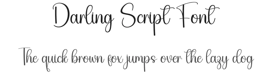 Darling Script Font by creativeletter — Script Handwritten Font