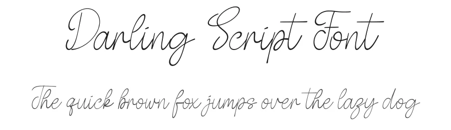 Darling Script Font by Funtype — Serif Font