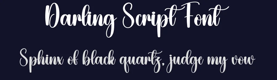 Darling Script Font by creativeletter — Script Handwritten Font — thumbnail 2