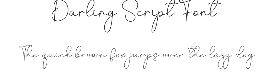 Darling Script Font by creativeletter — Script Handwritten Font