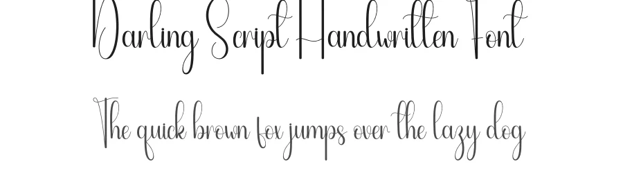 Darling Script Handwritten Font by andikastudio — Script Handwritten Font