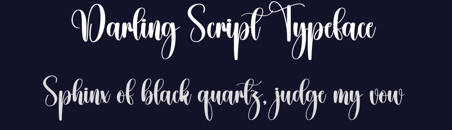 Darling Script Typeface by creativeletter — Script Handwritten Font — thumbnail 2