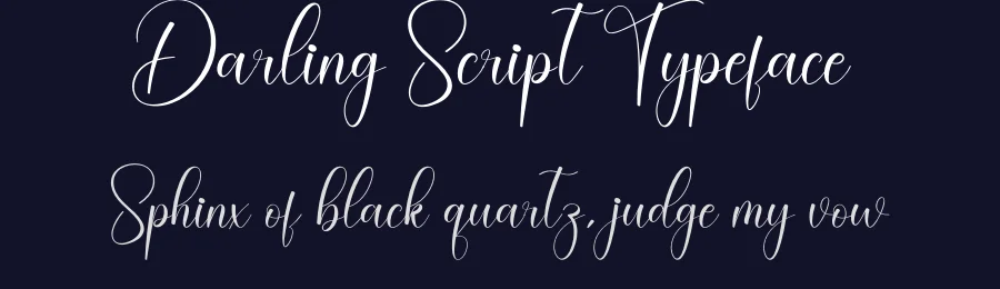 Darling Script Typeface by creativeletter — Script Handwritten Font — thumbnail 2