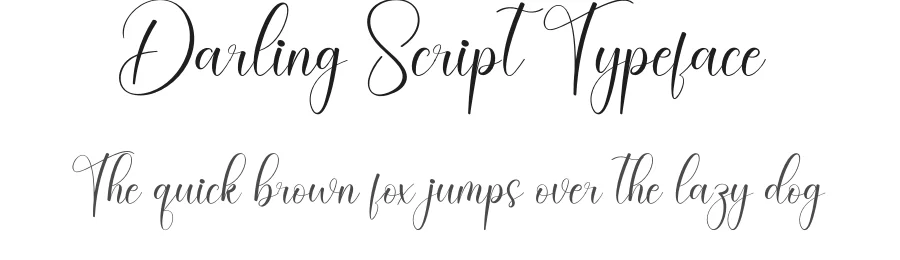 Darling Script Typeface by creativeletter — Script Handwritten Font