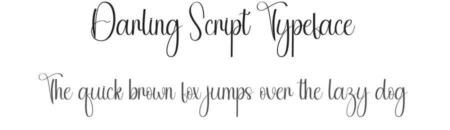 Darling Script Typeface by andikastudio — Script Handwritten Font
